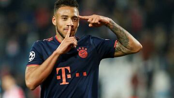 Corentin Tolisso celebra un gol.