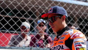 Marc Marquez (93) of Spain and Repsol Honda Team Honda during the race of the Grande Premio TISSOT de Portugal at Autodromo do Algarve on March 26, 2023 in Lagoa, Algarve, Portugal. (Photo by Jose Breton/Pics Action/NurPhoto via Getty Images)