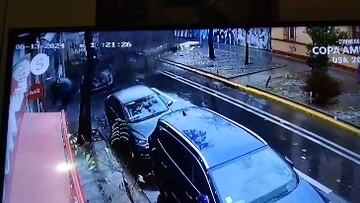 Árbol cae sobre un auto en Santiago justo cuando dos mujeres iban a subir: escena de película   