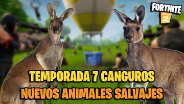 Fortnite Temporada 7: los canguros ser&aacute;n nuevos animales salvajes