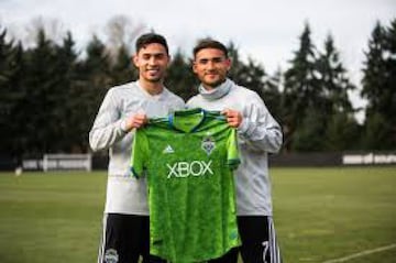 Los salvadoreños vistieron la camiseta de Seattle Sounders a partir de 2018 y lograron el título de la MLS en la temporada 2019, luego de vencer a Toronto FC en la gran final.