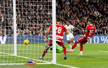 Rodrygo, en el momento de hacer el 2-0.