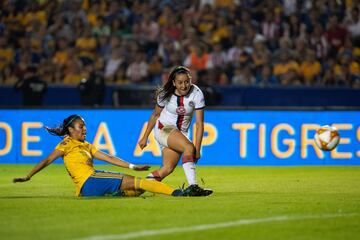 
Tigres venció a Guadalajara este lunes 05 de noviembre por la noche por marcador de 2 goles por 0, esto en duelo correspondiente a la jornada 17 de la Liga MX Femenil.