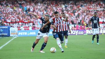 Partido de Liga BetPlay entre Junior e Independiente Medellín.