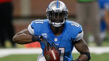 DETROIT, MI - OCTOBER 27:  Calvin Johnson #81 of the Detroit Lions after making a play against the Dallas Cowboys at Ford Field on October 27, 2013 in Detroit, Michigan. (Photo by Gregory Shamus/Getty Images)