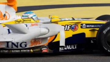 MEJORÍA. Fernando Alonso sigue sacando petróleo de la mejora aerodinámica de su coche, situada en unas cuatro décimas por vuelta.