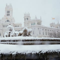 Los monumentos de Madrid cubiertos de nieve