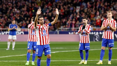 Koke, en su partido 700 con el Atlético.