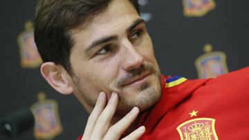 Iker Casillas on international duty