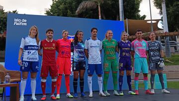 Los equipos femenino y masculino.