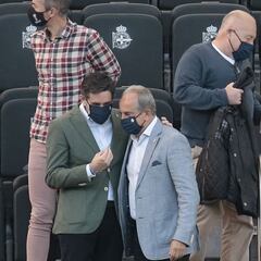 Cumbre de Villasuso con la plantilla del Depor en Abegondo