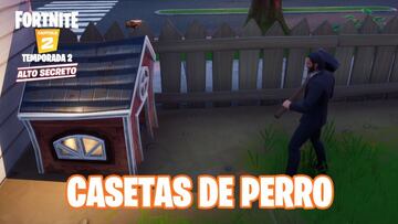 Fortnite Cap&iacute;tulo 2 - Temporada 2 | Desaf&iacute;o de Travesuras de Mia&uacute;sculos: destruye casetas de perro