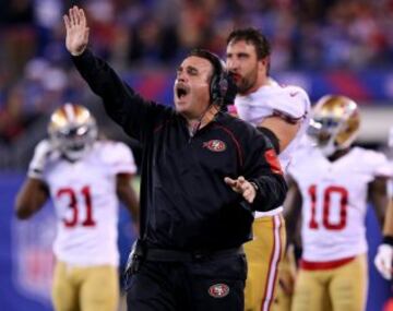 Jim Tomsula, Head coach de San Francisco 49ers. 