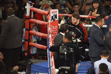 El triunfo de Canelo sobre Golovkin en imágenes