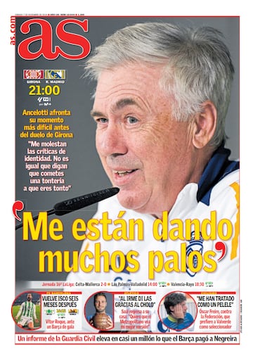 Las portadas de AS de diciembre