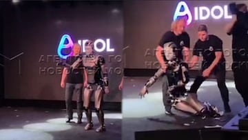 Robot controlado con IA colapsa durante el evento debut en Rusia
