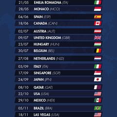 La Fórmula 1 ya tiene calendario para 2023