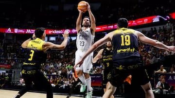 Resumen de la Laguna Tenerife vs Real Madrid, jornada 9 de la Liga Endesa