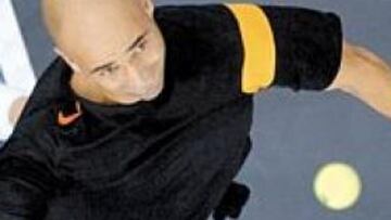 <b>ESPECTÁCULO. </b>Andre Agassi fue una de las grandes atracciones en la segunda jornada del Masters Series de Madrid.