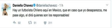 Daniella Chávez se va de México por 'supuestas' amenazas de muerte