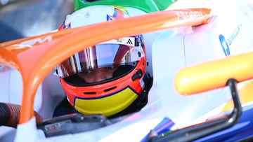 IMOLA, ITALY - MAY 16: Sebastian Montoya of Colombia and PREMA Racing (9) prepares to drive during qualifying ahead of Round 4 Imola of the Formula 2 Championship at Autodromo Internazionale Enzo e Dino Ferrari on May 16, 2025 in Imola, Italy. (Photo by James Sutton - Formula 1/Formula Motorsport Limited via Getty Images)