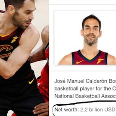 Increíble: los Cavs creían que Calderón tenía... ¡2.200 millones!