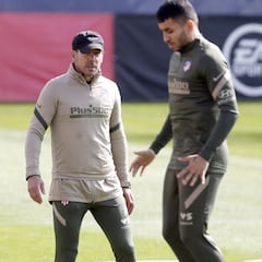 Simeone, el gol entre ceja y ceja