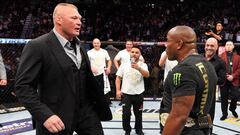 Brock Lesnar y Daniel Cormier en el UFC 226.