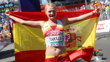 Julia Takacs gana la primera: bronce en 50 km marcha