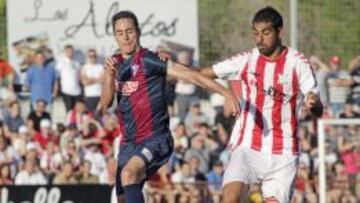 Huracán y Huesca empataron a un gol en la ida en Torrent