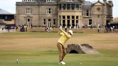 ST ANDREWS, SCOTLAND - JULY 14: Rory McIlroy of Northern Ireland tees off the 18th hole during Day One of The 150th Open at St Andrews Old Course on July 14, 2022 in St Andrews, Scotland. (Photo by Harry How/Getty Images)