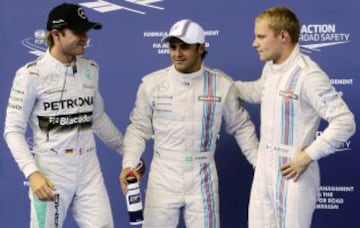 Felipe Massa celebrando la pole del GP de Austria