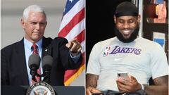 &iexcl;LeBron se suma a las burlas y ataca a Mike Pence!