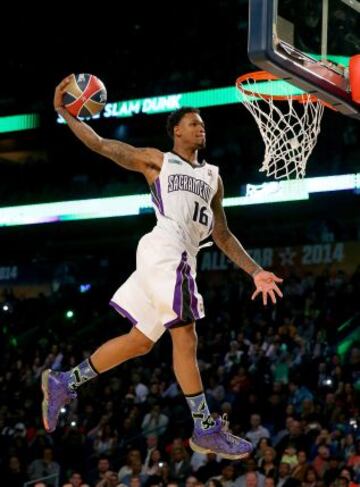 Ben McLemore (Sacramento) convierte un mate.