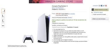 PS5 y PS5 Digital Edition: dónde reservar PlayStation 5; Amazon, GAME, Media Markt, Fnac...