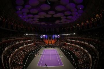 Una panorámica del Royal Albert Hall de Londres durante el duelo de Fernando González con Andy Roddick.