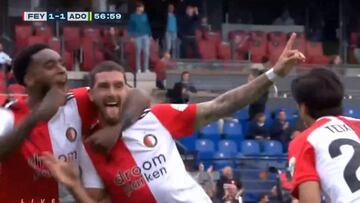 Una de las mejores chilenas de la Eredivisie: Atención a la altura