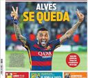 Alves, Luis Enrique y el acuerdo de Nike, en la prensa catalana