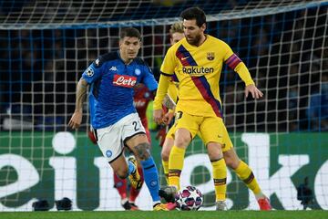 Giovanni Di Lorenzo y Leo Messi.