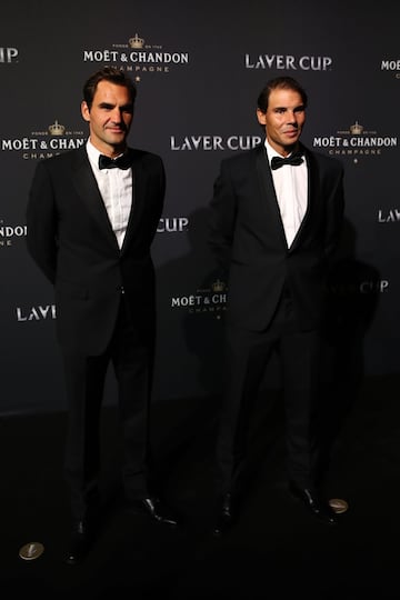 Roger Federer y Rafael Nadal. 