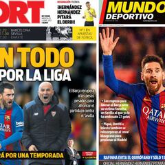 Messi vuelve a las portadas de Barcelona