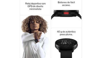 Reloj runner con botones de pantalla cmodos y accesibles est disponible en Amazon.