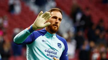 Oblak, en el Atlético-Valladolid de Liga. Es el seguro del Cholo en la Copa.