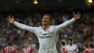 Cristiano celebra uno de sus goles.