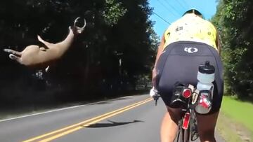 Impresionante escena, ciclistas por poco son embestidos