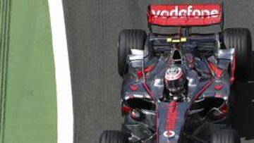 <b>EL MEJOR.</b> Kovalainen no tuvo rival en los entrenamientos de hoy.