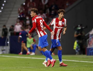 Griezmann entró en el terreno de juego en sustitución de Joao Félix.