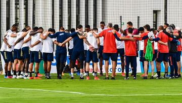 La Federación Colombiana de Fútbol informó que Pablo Román y Carlos Entrena, miembros del cuerpo técnico de Colombia, dieron positivo por COVID-19.