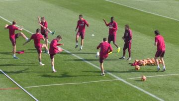 El Atlético comenzó a preparar el partido ante la Real