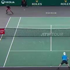 La animalada de Nadal ante Thompson cuando tenía el set perdido